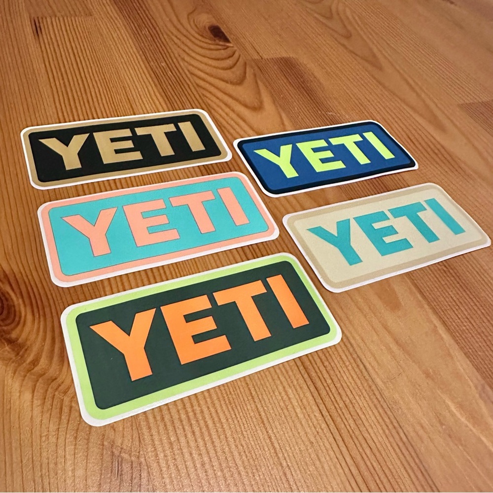 NWT YETI Bumper Stickers